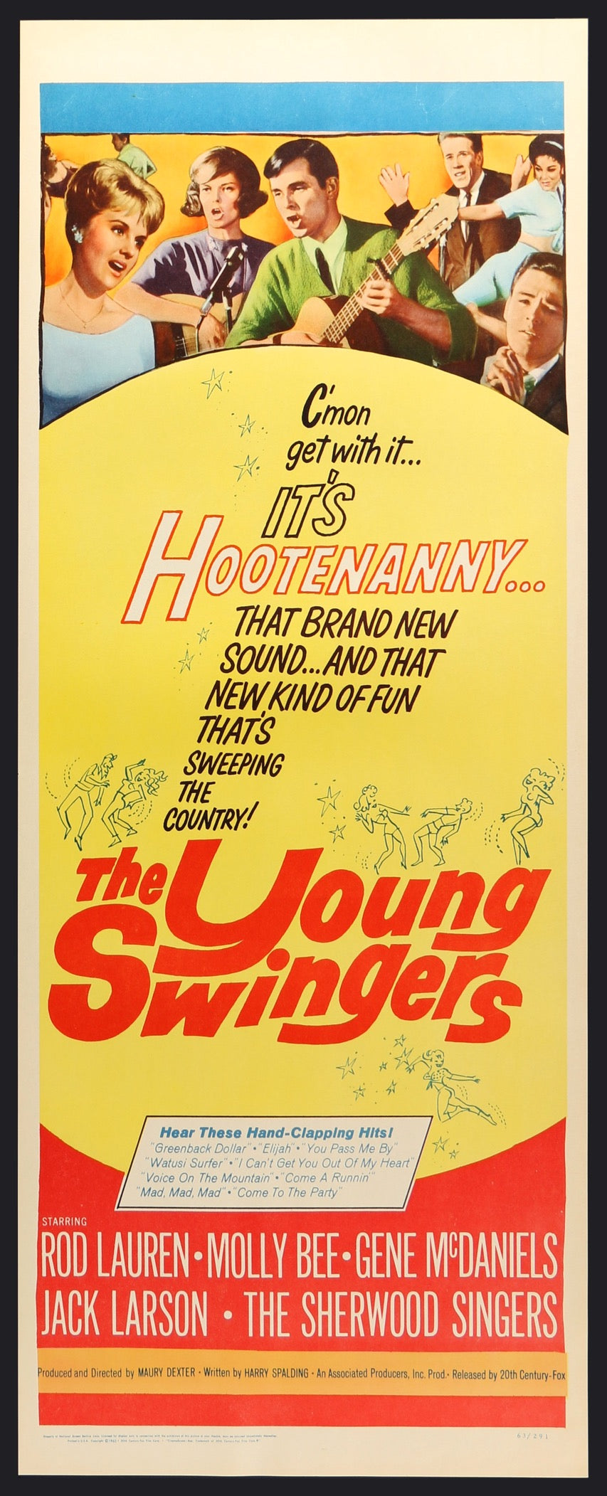 The Young Swingers (1963) Original Insert Movie Poster - Original Film Art 