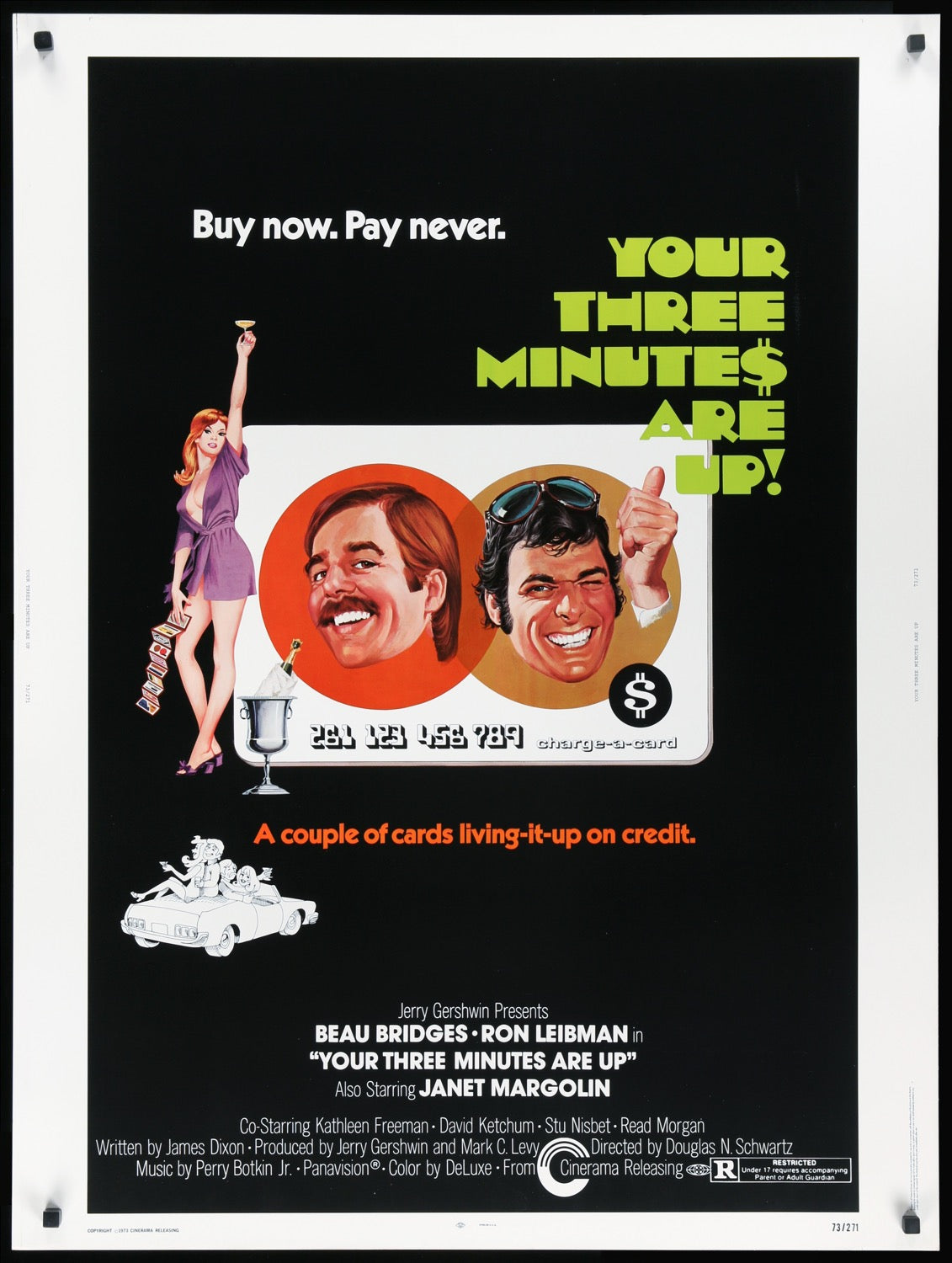 Your Three Minutes Are Up! (1973) original movie poster for sale at Original Film Art - Vintage Movie Posters