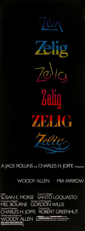 Zelig (1983) original movie poster for sale at Original Film Art