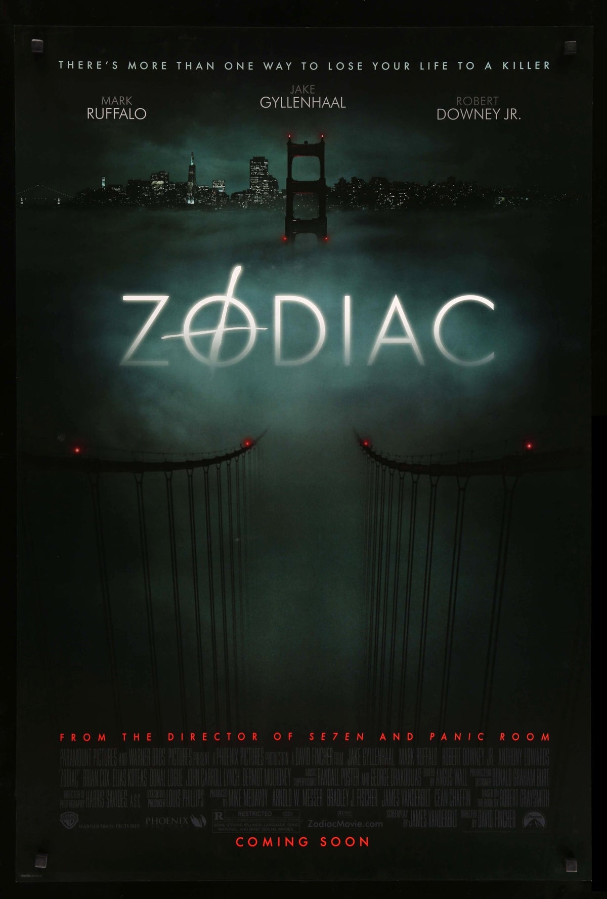 Zodiac (2007) original movie poster for sale at Original Film Art