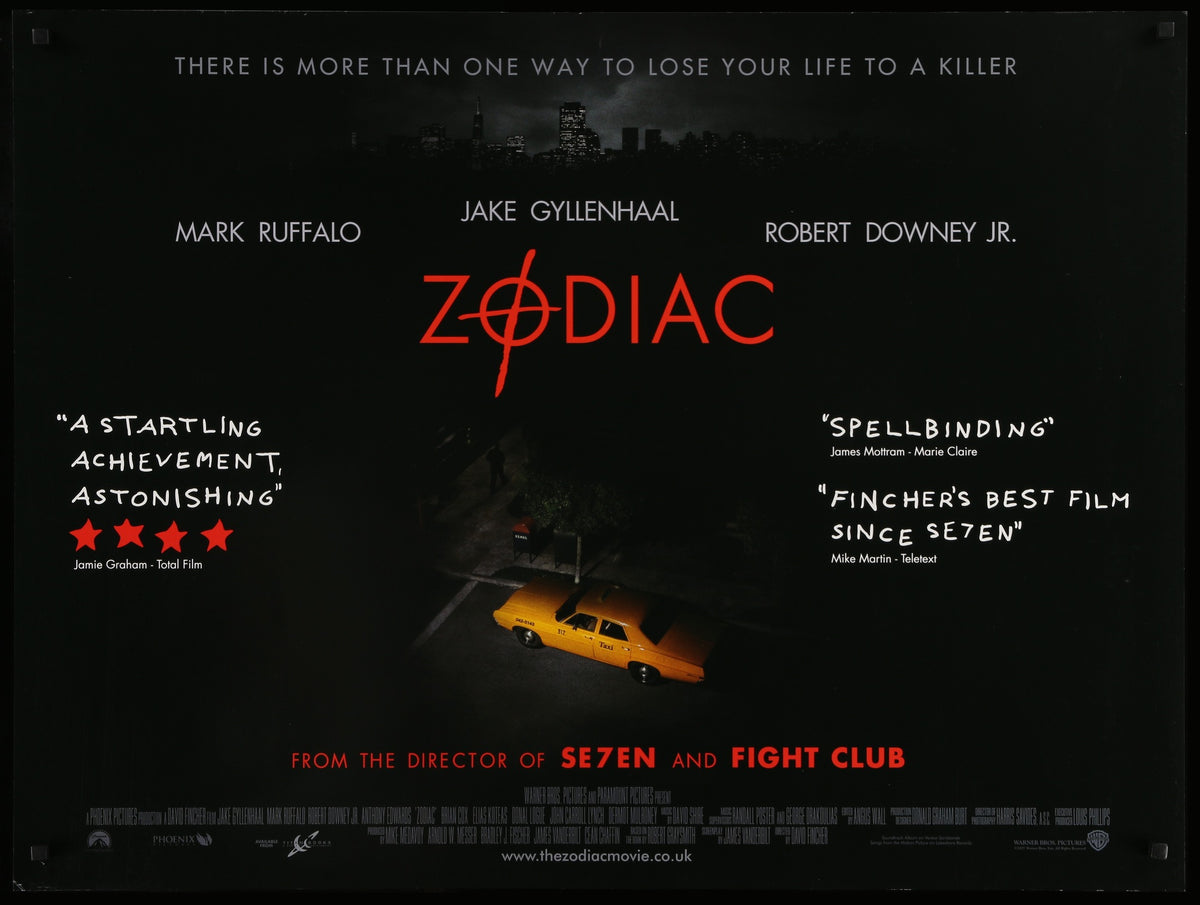 Zodiac (2007) Original British Quad Movie Poster - Original Film Art