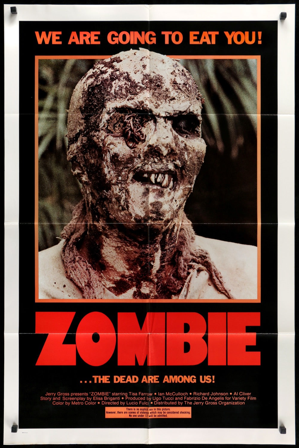 Zombie 1979 Original One Sheet Movie Poster Original Film Art