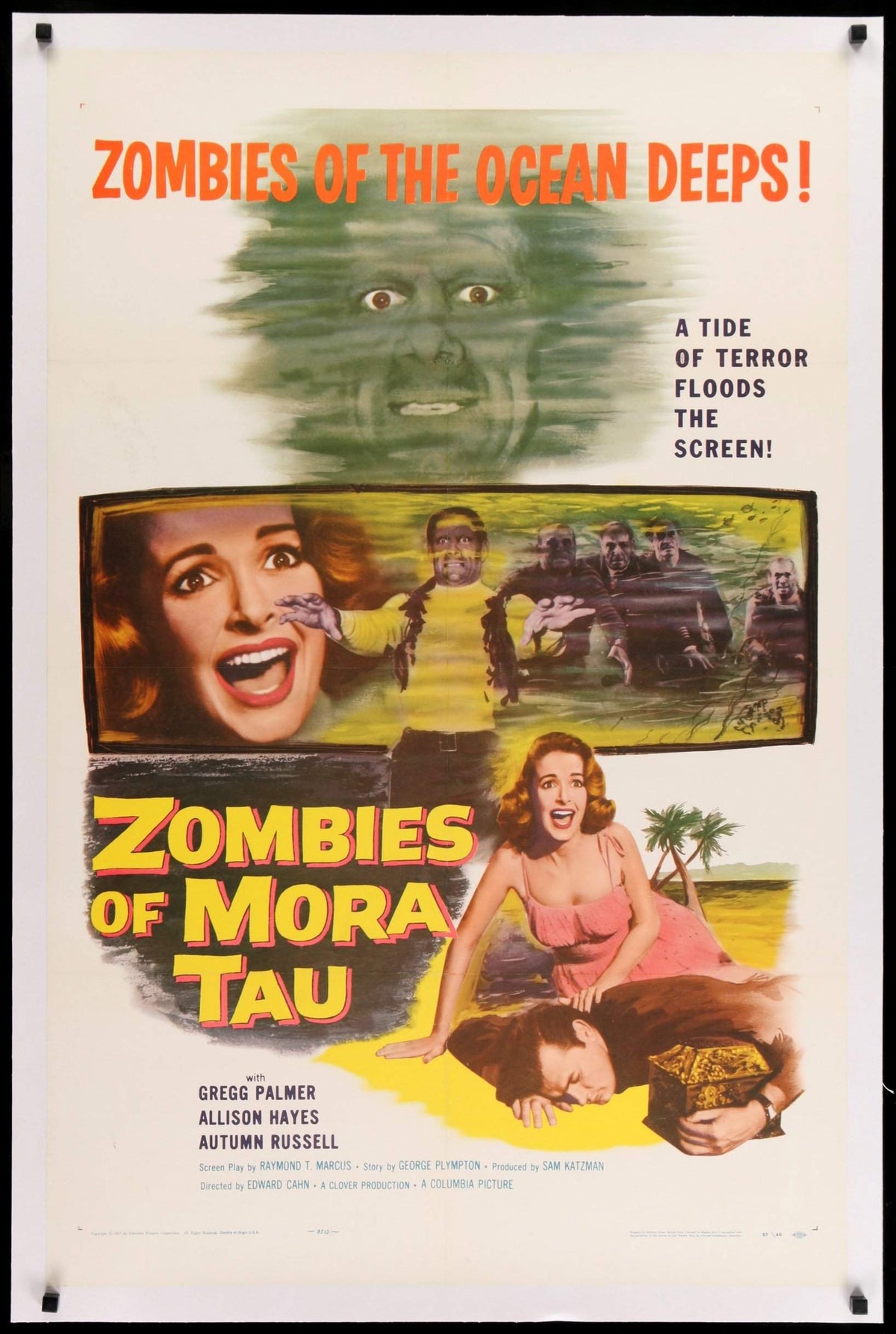 Zombies of Mora Tau (1957) original movie poster for sale at Original Film Art - Vintage Movie Posters